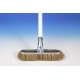 frottoir métal 23 cm a/manche métal blanc 115477