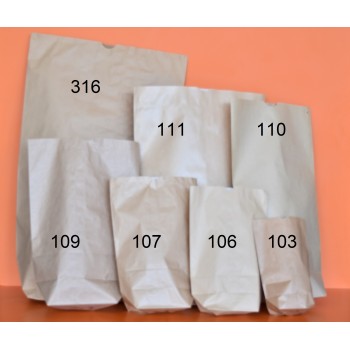 cornet papier brun doublé 103 (150x195 / 60) mm